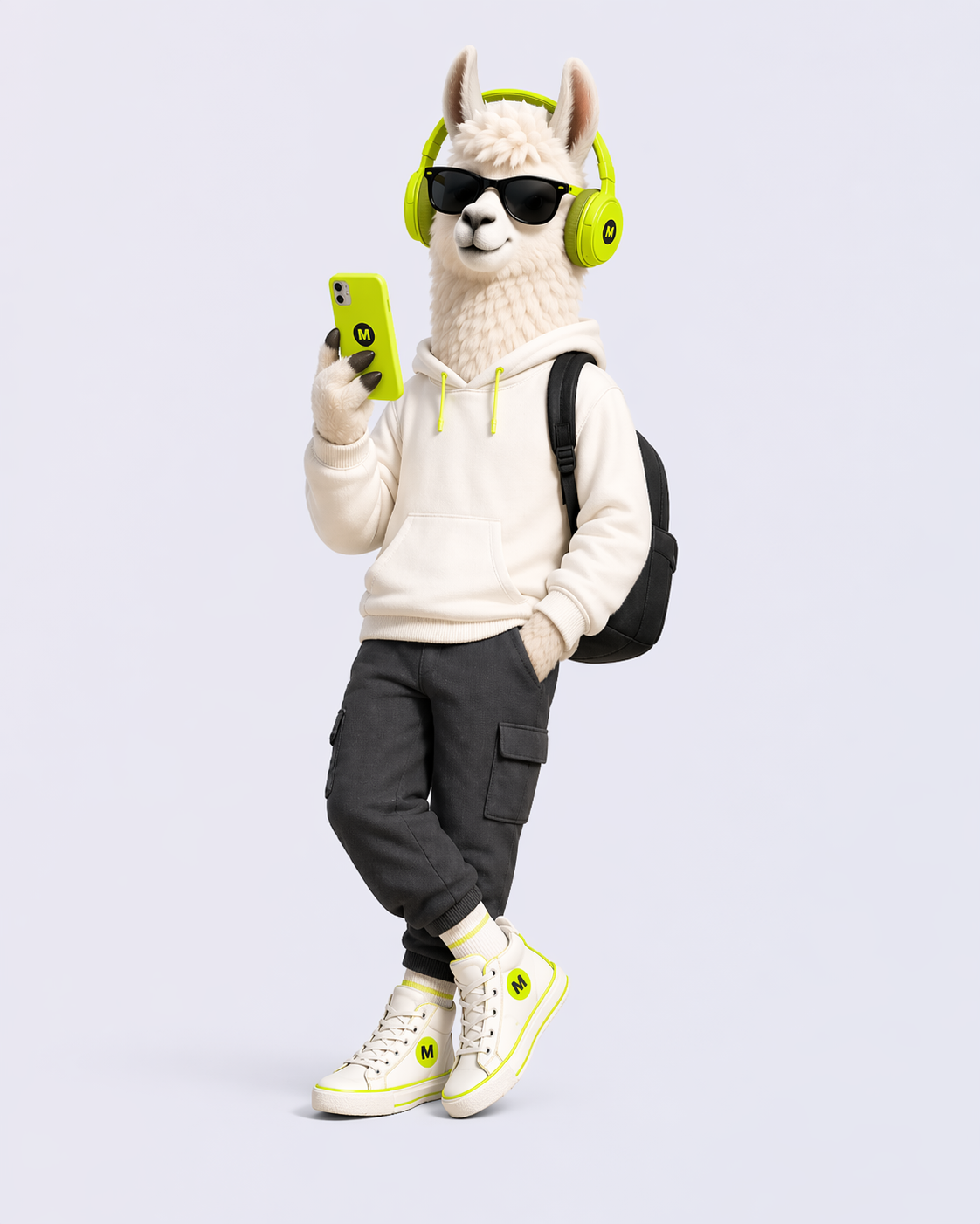 Mergee llama character